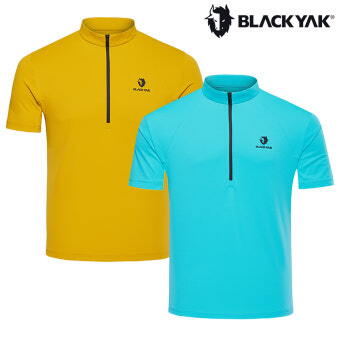 블랙야크(아울렛) 남성용 여름 등산티셔츠 M그레인집업티셔츠S#1 1BYTSM4049