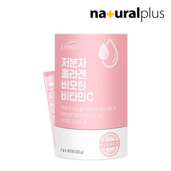 에버핏 어린저분자 피쉬콜라겐 비오틴 비타민C 60포 3통(180포)/히알루론산 먹는엘라스틴 밀크세라마이드