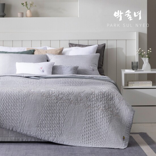 [박술녀][SALE][OneTV][Q]풍기인견100 피그먼트 자수 침구 풀세트