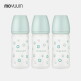 [모윰][모윰] 실리콘코팅 노꼭지 유리젖병 240ml 트리플팩 - 해피모어 에디션