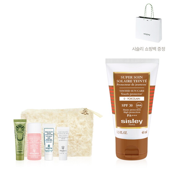 [시슬리_화장품](라이브)쉬뻬 쑤엥 쏠레르 뗑떼 SPF30 40ml 기획세트(틴티드 선크림)