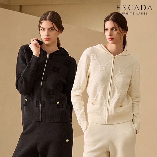 [에스까다]O ESCADA 25FW 여성 니트 후드 집업