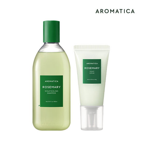 ★추석특별구성★로즈마리 헤어케어 패키지(로즈마리 스칼프 스케일링 샴푸 400ml * 1개 + 로즈마리 스크럽 165g * 1개)
