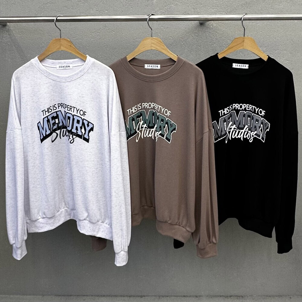 나야홍 나야홍 / 빅사이즈티 X113L601 오브메모리오버맨투맨 SE