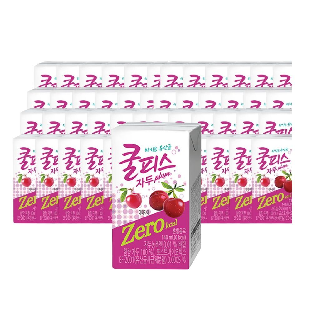동원F&B 동원F&B 동원 쿨피스제로 자두 140ML x 48개 (오늘출발+무배) 과즙음료 can 음료수 제로 유산균 비타민 sh