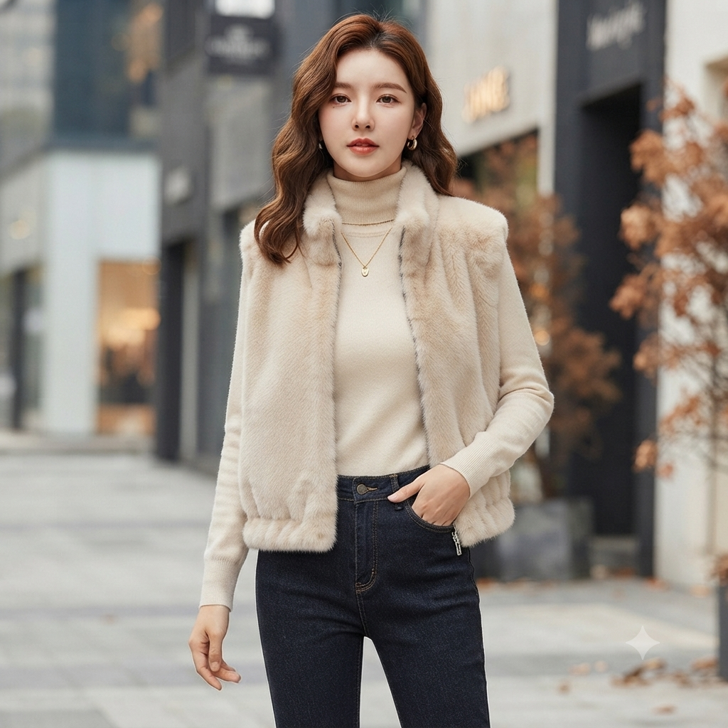 지고트 하이넥 에코퍼  퀄팅 양면 베스트 (JSCE3FSR11)