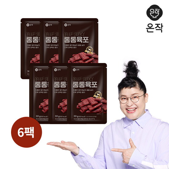 [알뜰총각][알뜰총각][6팩] 온작 이영자의 통통육포 30g 6팩