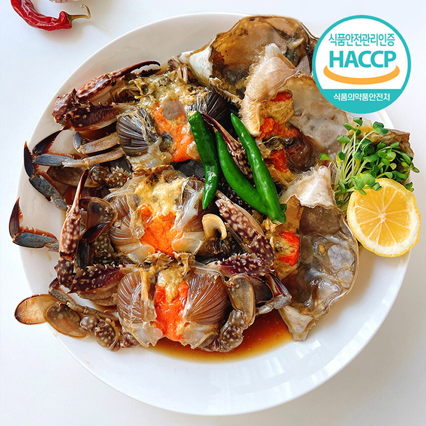 기타브랜드 국내산 연평도 알배기 암꽃게 간장게장 2.5kg (3미)