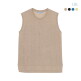 [LBL](25SS) 프렌치린넨 실크시스루 슬리브리스 니트