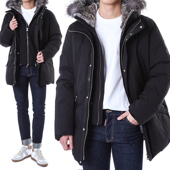 맥케이지 맥카지 EDWARD-X 에드워드 폭스퍼 후드 롱 패딩 점퍼/EDWARD-X BLACK