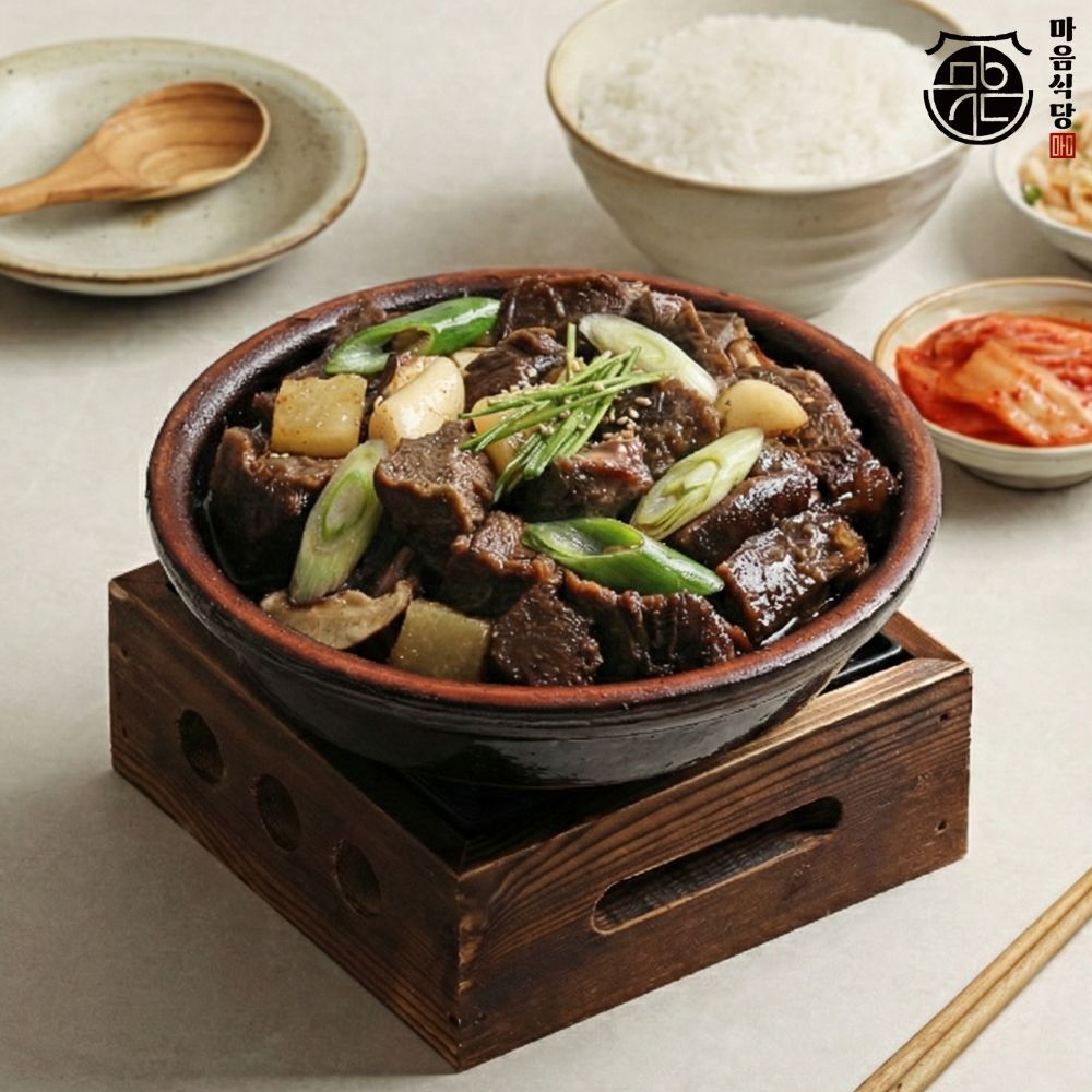 (주)다담 소노정 [마음식당] 국내산 뼈없는 소갈비찜 500g x 1팩, 실온보관 순살갈비