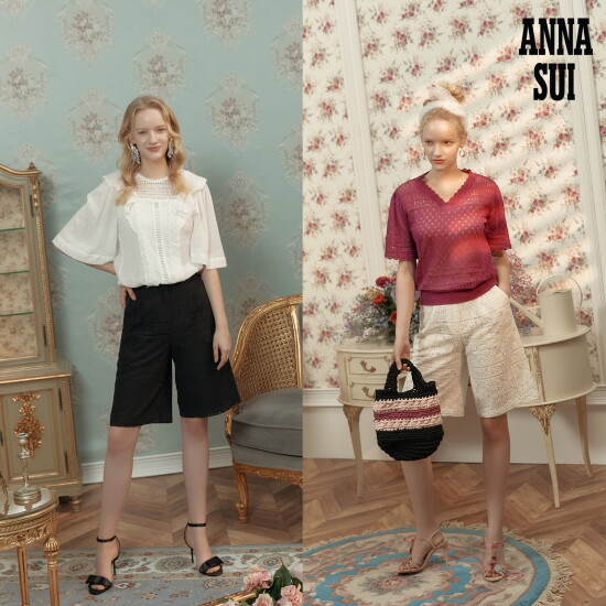 [안나수이]안나수이ANNA SUI 하트랜드 레이스 하프팬츠 1종