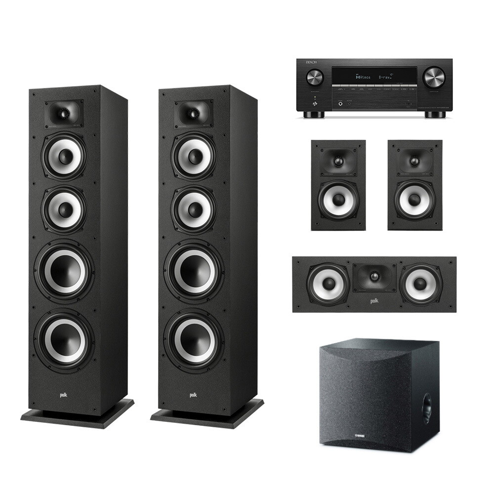 DENON 데논 AVR-X2900H AV리시버 + 폴크오디오 XT70 5.1채널 홈시어터 스피커(100)