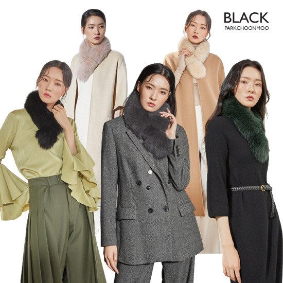 (박춘무블랙) 사가폭스&렉스 블렌딩 퍼 머플러