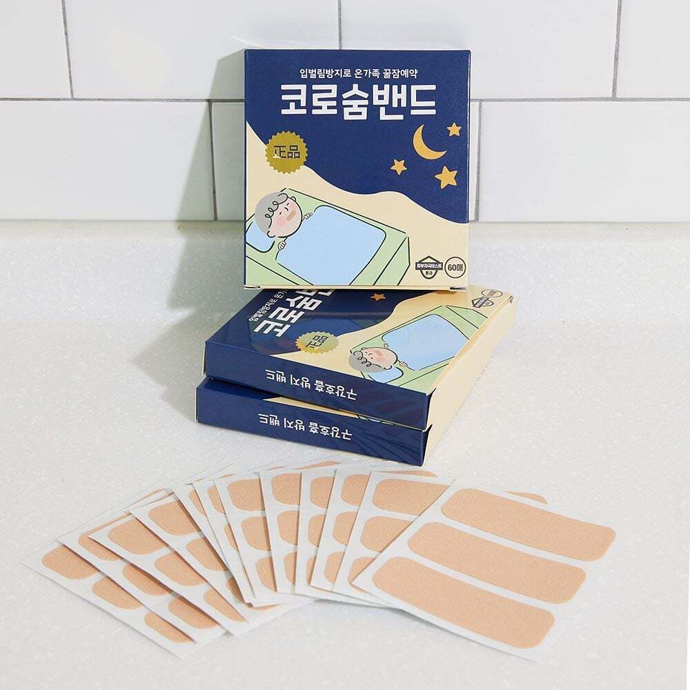 지오벤처스 코로숨밴드 숨쉬기 편한 수면용 테이프 수면용코밴드 방지밴드