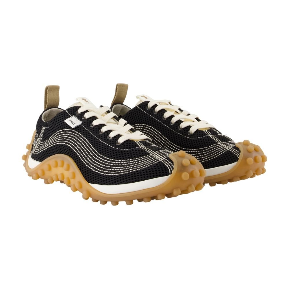 아미 아미 25 F/W 아미 미라주 스니커즈 아미 파리 신세틱 블랙 USN505.AW0003-001 B0731754530