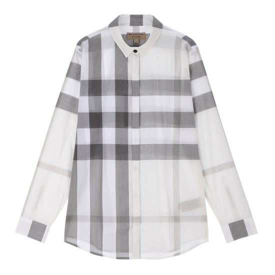 BURBERRY 브릿 체크 코튼 셔츠 (40152481)