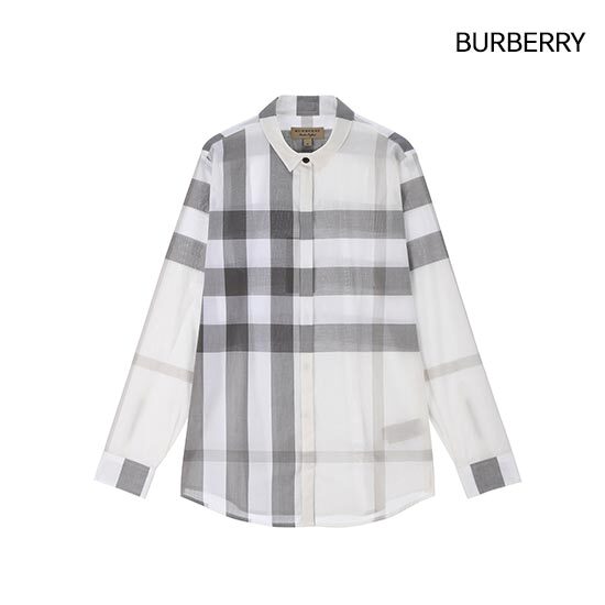 BURBERRY 브릿 체크 코튼 셔츠 (40152481)