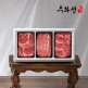 [우화선한우]암소 숙성한우 1등급 구이 실속 선물세트 3호 1kg/등심400g+부채살300g+업진살300g