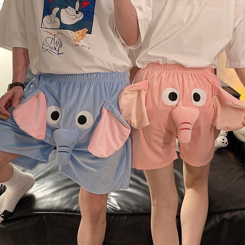 홀리지 [홀리지]프로리 귀여운 여름 코끼리 코 잠옷 반바지