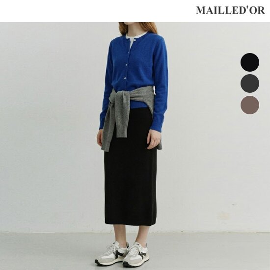 [홈쇼핑인기]마예도르 캐시미어울 블렌디드 하프밀라노 니트 스커트