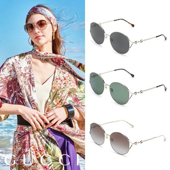 ○[22년 최신상] GUCCI 홀스빗 메탈 선글라스 (GG1017SK)
