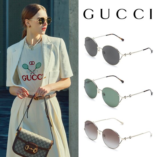 ○[22년 최신상] GUCCI 홀스빗 메탈 선글라스 (GG1017SK)