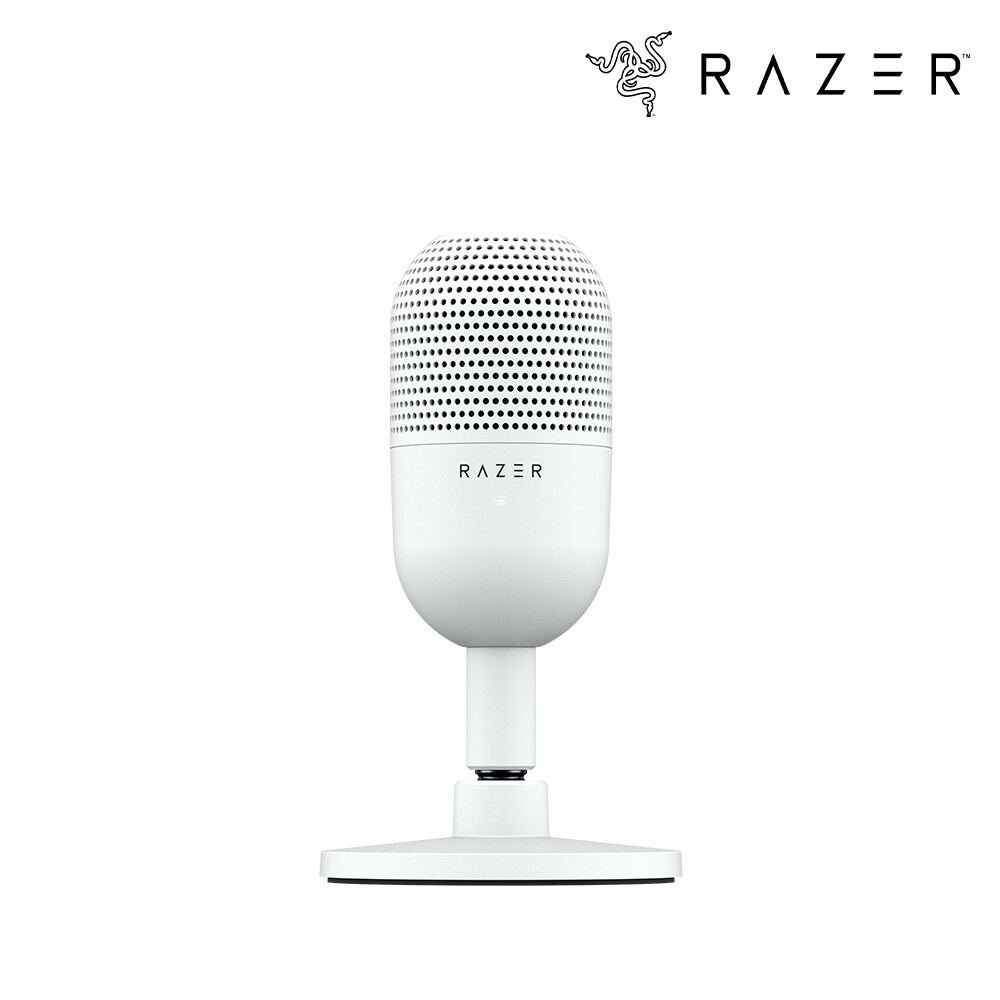 RAZER 레이저 레이저코리아 Seiren V3 Mini White 세이렌 V3 미니 화이트 스트리밍 콘덴서 USB 마이크