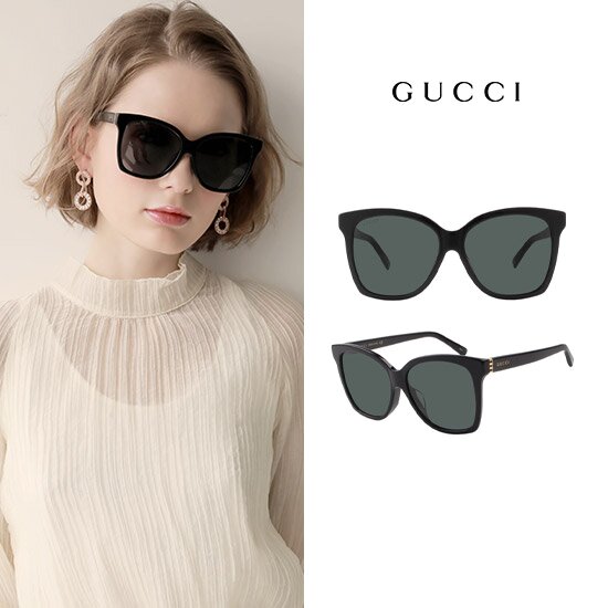 GUCCI 구찌 명품 선글라스 [1종] 블랙 캣츠 시그니처 GRG 선글라스