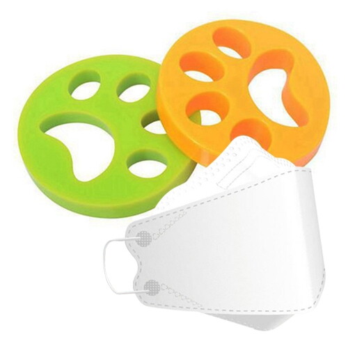 이티엔 ETN 실리콘 먼지제거(그린+옐로우)세트2개+에어루시드KF-AD1매 먼지제거 브러쉬 클리너 동물털청소 털제거 세탁 반려