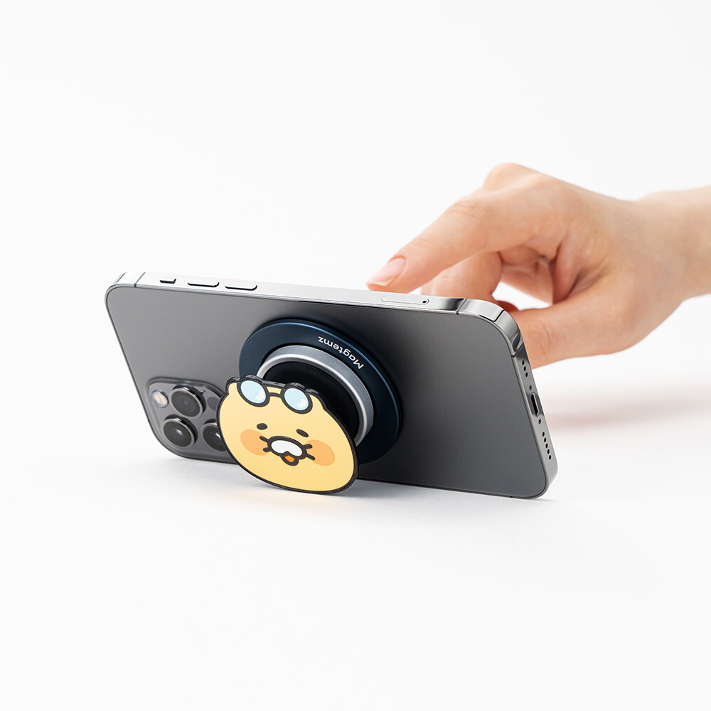 카카오프렌즈 썸머피크닉 얼굴형 그립톡+벨루가 홀더베이스