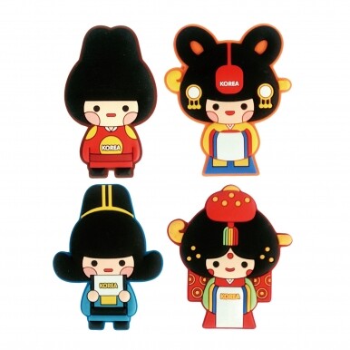 iswas [미라클코리아] 전통캐릭터 패밀리 고무 마그넷