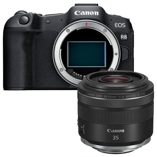 캐논 [캐논][정품] EOS R8 Body + RF 35mm F1.8 MACRO IS STM + 9361가방(숄더백) + 청소도구 + 포켓융