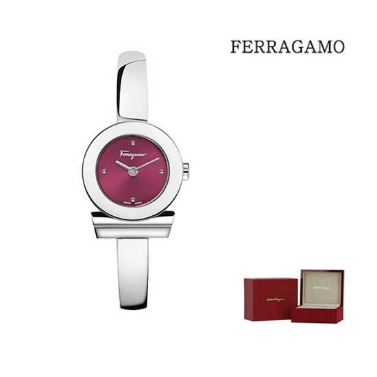 FERRAGAMO 간치니 퍼플 다이얼 메탈 시계(FQ5090016/FQ5080016)
