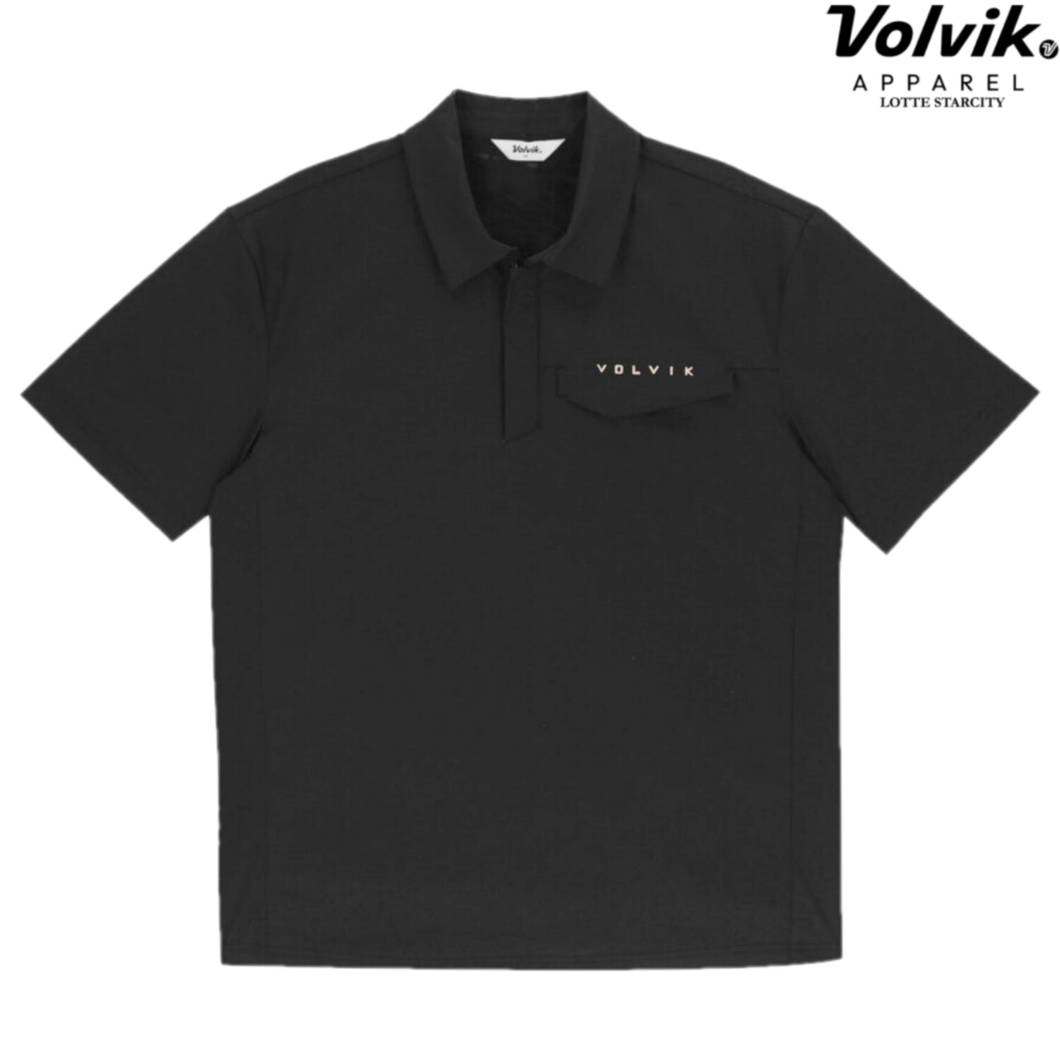 볼빅브이닷(골프) 남성 LAB 1/2 ZIP 카라 반팔 아노락 VMWBQ452_KD