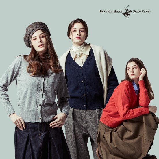 [비버리힐스폴로클럽]비버리힐스폴로클럽 24FW 울블렌디드 니트 자켓 여성 2종