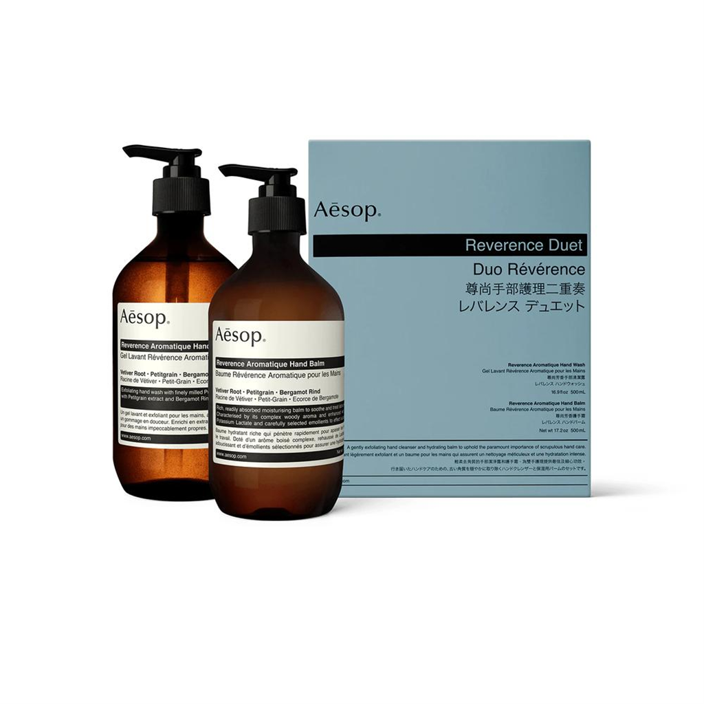 프록시 해외직구 해외직구 Aesop 이솝 레버런스 아로마틱 핸드워시 앤 밤 세트 각 500ml