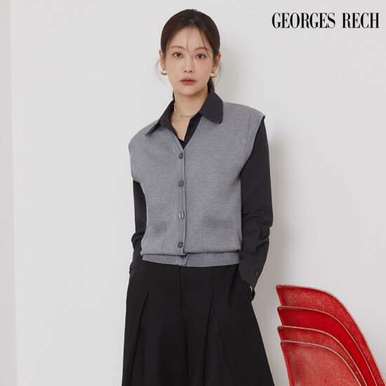 [조르쥬 레쉬]24FW 울 블렌딩 니트 베스트 3종