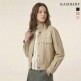 [카시바디(여성)][카시바디] FAUX 레더 유틸리티 숏 자켓