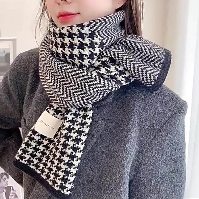 상세페이지 참조 셀러허브잡화 더블 패턴 머플러 목돌이 중학생 목도리 발열 슬림