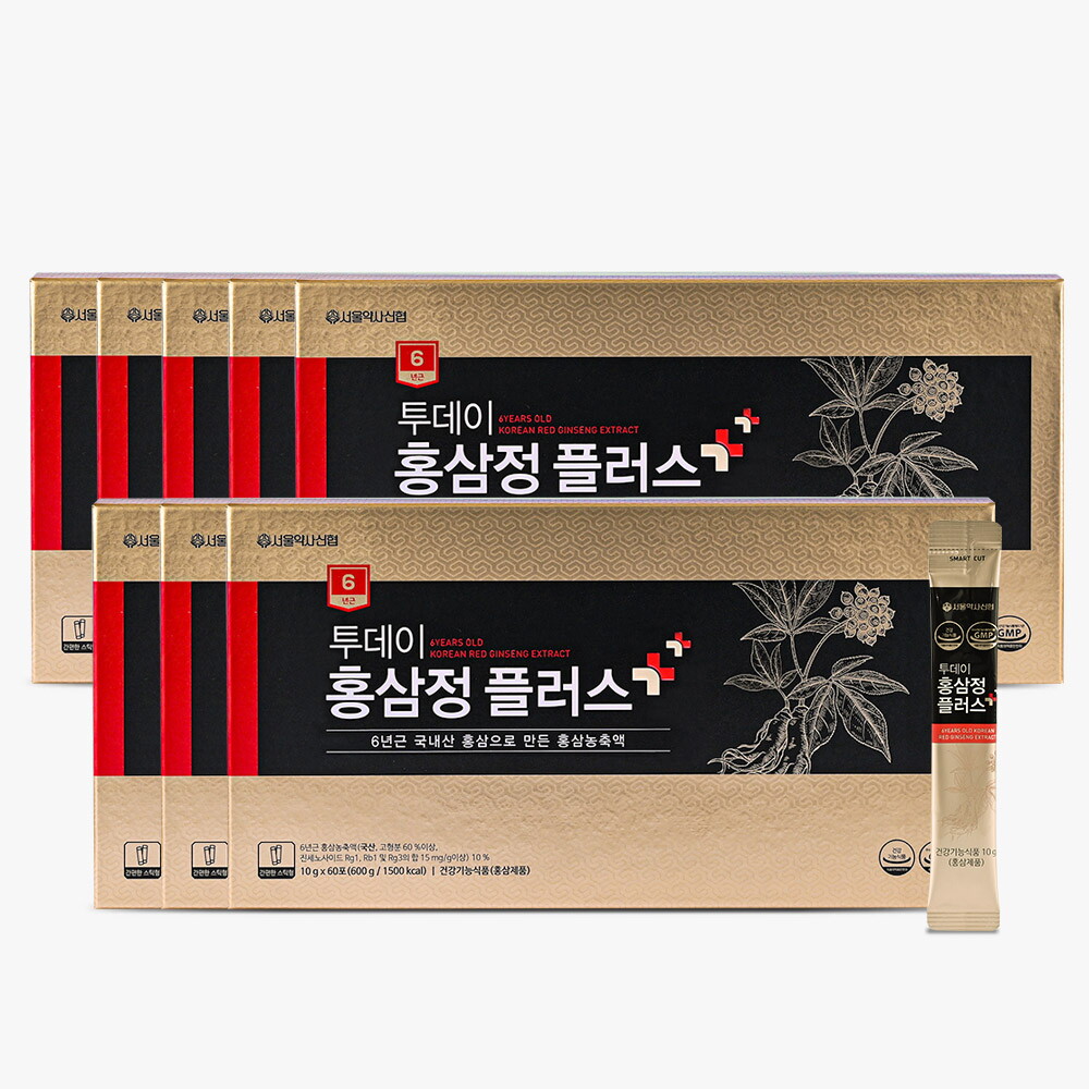 서울약사신협(백) (서울약사신협) 6년근 투데이 홍삼정 플러스 스틱 10g 60포8세트