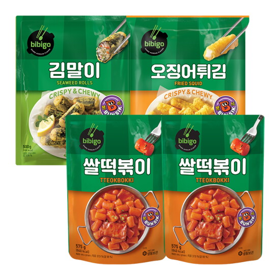 [제일제당][CJ제일제당] [분식세트]비비고 분식 베스트(쌀떡볶이2+김말이+오징어튀김)