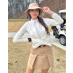[헤지스골프][헤지스 골프 여성] [24SS] HWJU4B301OW 클리어런스ESSENTIAL 화이트 여름 점퍼