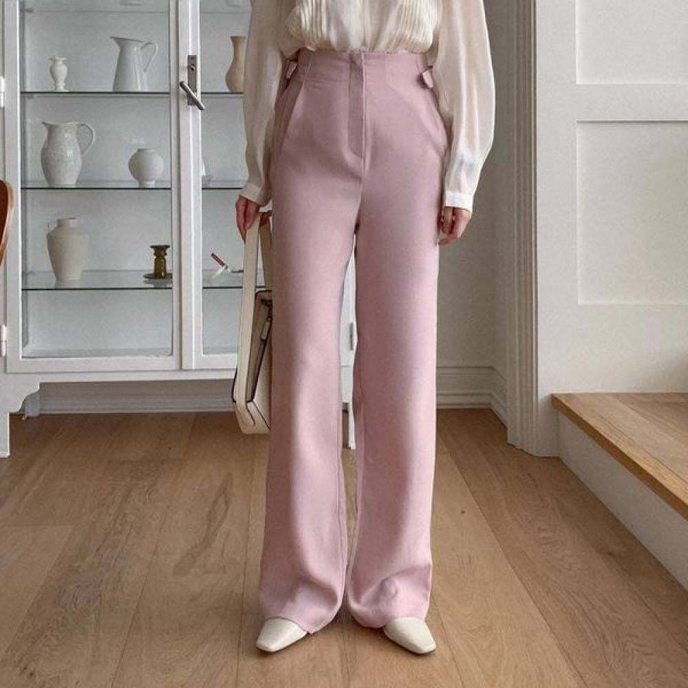 지오벤처스 반바지 와이드팬츠 여성반바지 양버클 슬랙스 치