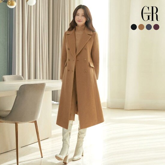 조르쥬 레쉬 루이 캐시미어 울 블렌디드 롱 코트