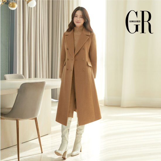조르쥬 레쉬 루이 캐시미어 울 블렌디드 롱 코트
