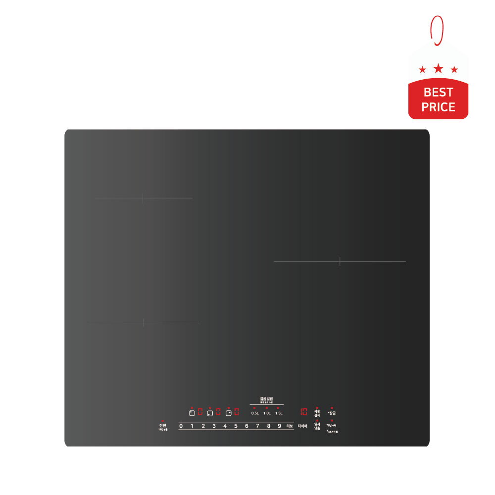 LG전자 LG전자 LG 디오스 인덕션 빌트인 BEI3QRBLE 전기레인지 블랙 세라믹-킴스