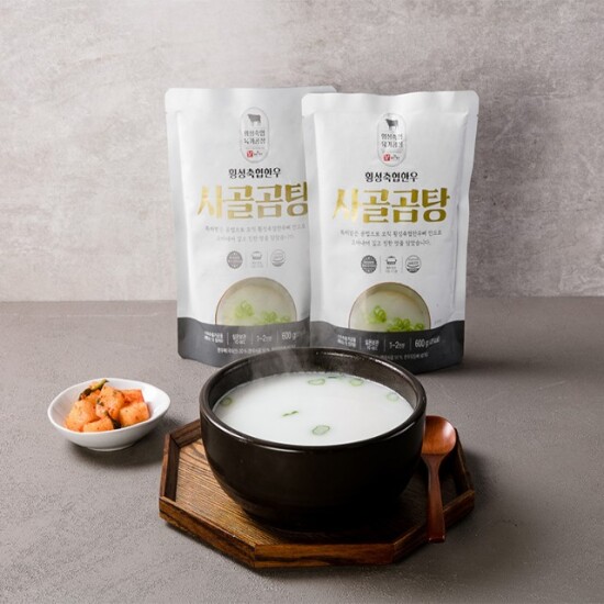 [횡성축협한우]사골곰탕 600g x 5팩