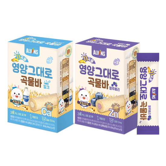 [엘빈즈][엘빈즈]11곡물 영양그대로 곡물바 6개