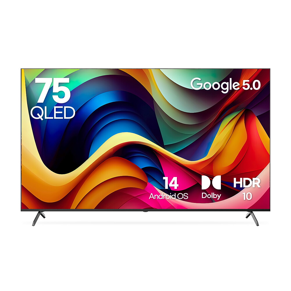 루컴즈 루컴즈 75인치 4K UHD QLED 구글OS 스마트 TV T7505CKG 스탠드포함 벽걸이형 크롬캐스트 기사방문설치(벽걸이타입 상하조절)